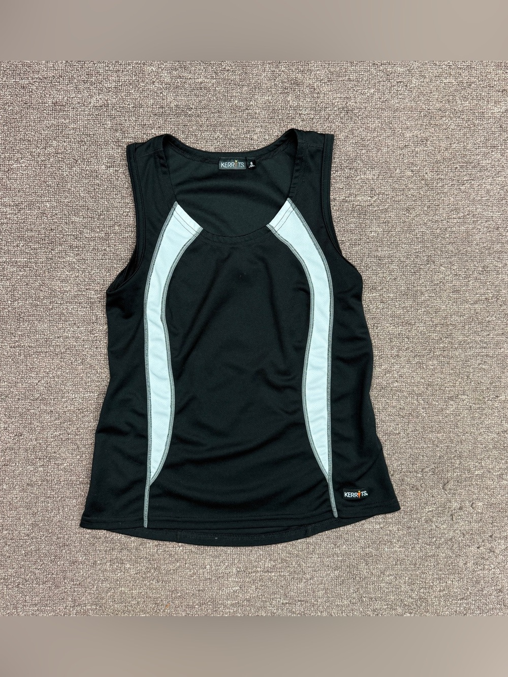 Women’s Small Black/ White Kerrits Horseback Riding Active Tank Top. Good Condit
